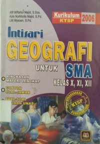 Image of INTISARI GEOGRAFI SMA/MA KELAS X, XI, DAN XII